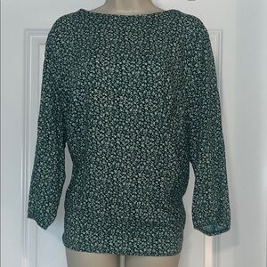Floral Green Women's Top